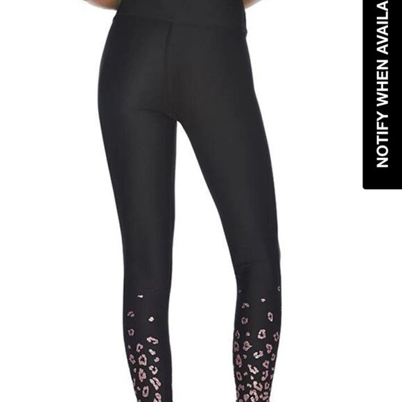 BEACH RIOT Leggings Leopard NEW High Waist REVOLVE Metallic Black Size S - Picture 9 of 16